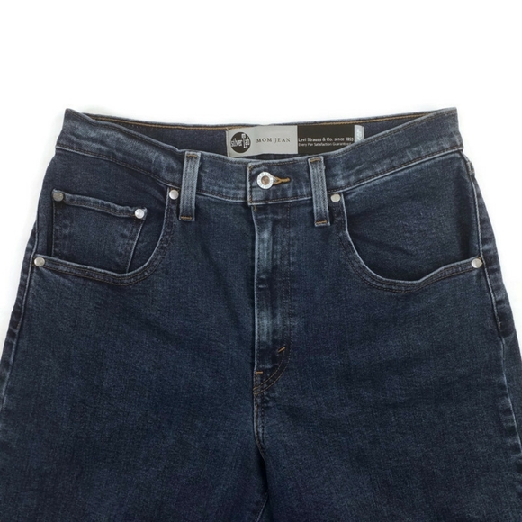 Levi's Silver Tab High Rise MOM Jeans Medium Wash Tapered Leg Womens 30x25.5 - Picture 9 of 15